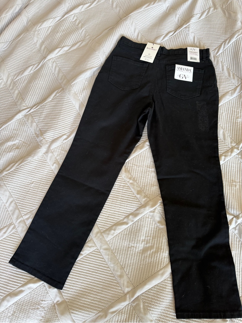 Gloria Vanderbilt Black Straight Leg Jeans - Picture 7 of 10